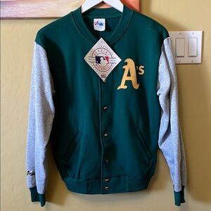 Vintage Oakland A’s Athletics MLB 90’s Majestic Jacket Green Size XL Unisex USA